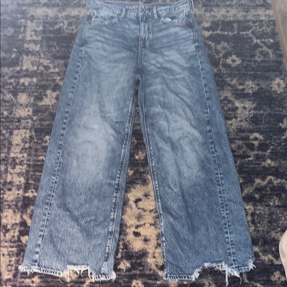 American Eagle Baggy Wide Leg Jeans